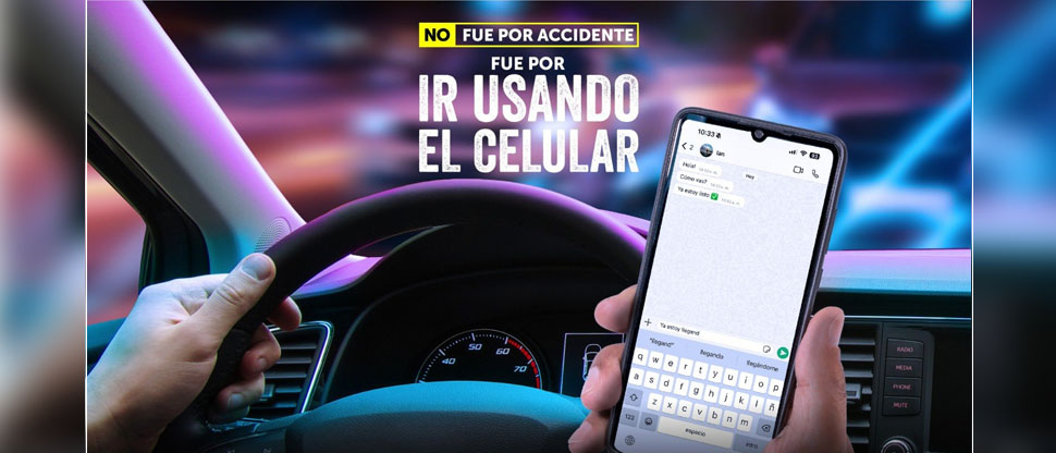 VMT: “El principal enemigo en la distracción al volante es el teléfono celular”