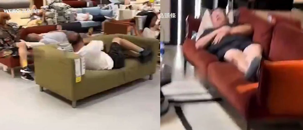 CHINA: Decenas de personas abarrotaron un IKEA para aprovechar el aire acondicionado