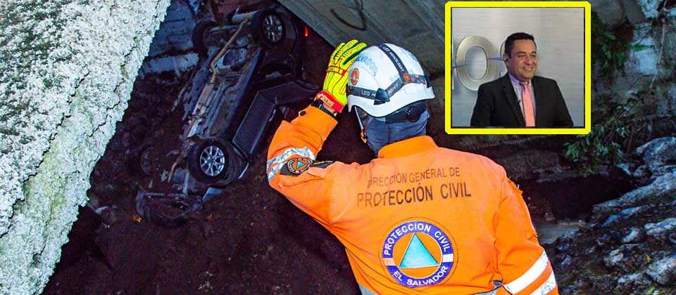 Periodista  Julio Guevara cayó a una cárcava mientras conducía