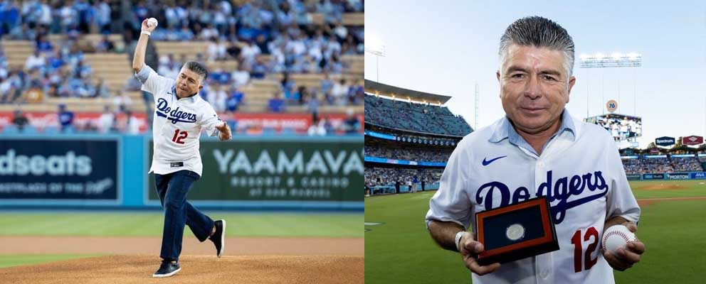 Orgullo cuscatleco: Mauricio Cienfuegos fue la estrella en el estadio de los Dodgers