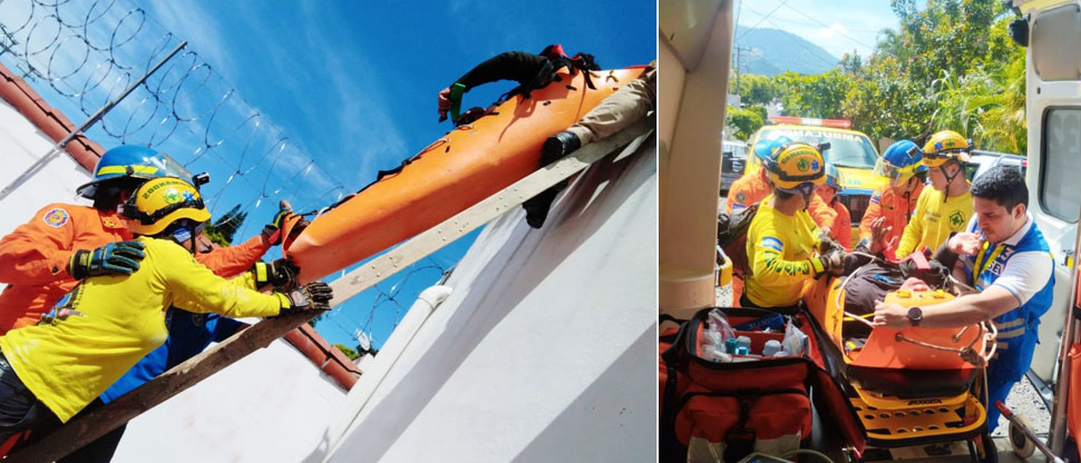 Hombre recibe descarga eléctrica mientras realizaba trabajos de mantenimiento en Santa Tecla