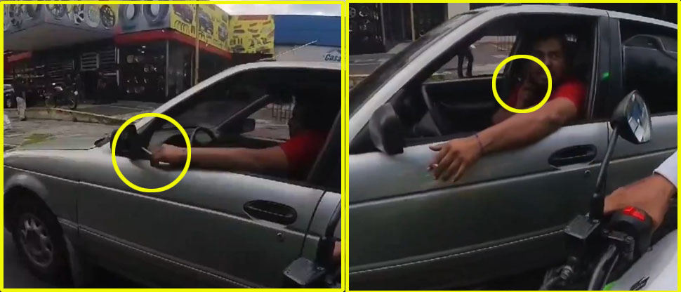 Conductor sabe que está cometiendo infracción y todavía pregunta a gestor ¿por qué? lo van a multar