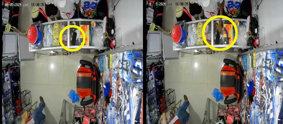 Está siendo grabado: sujeto es captado cuando hurtó un celular
