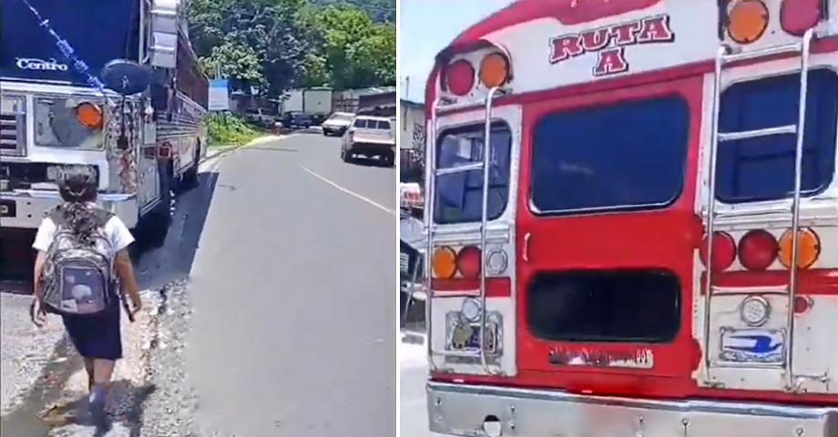 Denuncian a motoristas de buses que impiden el libre paso de peatones