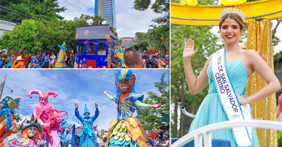 Así se vivió el desfile del correo que marca el inicio de las fiestas agostinas de San Salvador
