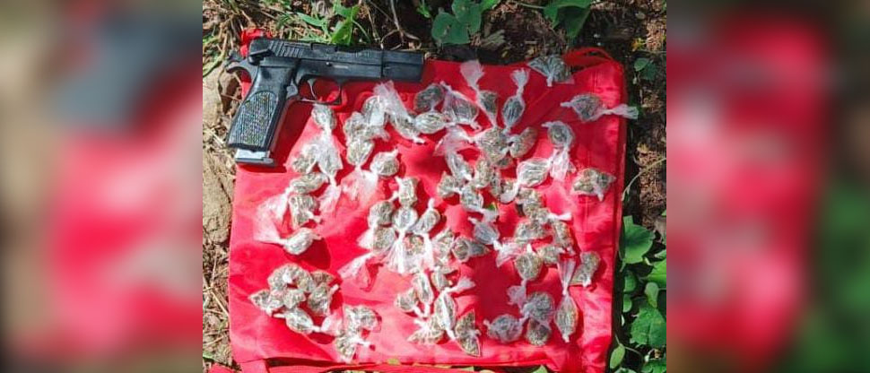 Militares ubican arma y drogas abandonadas en Cabañas