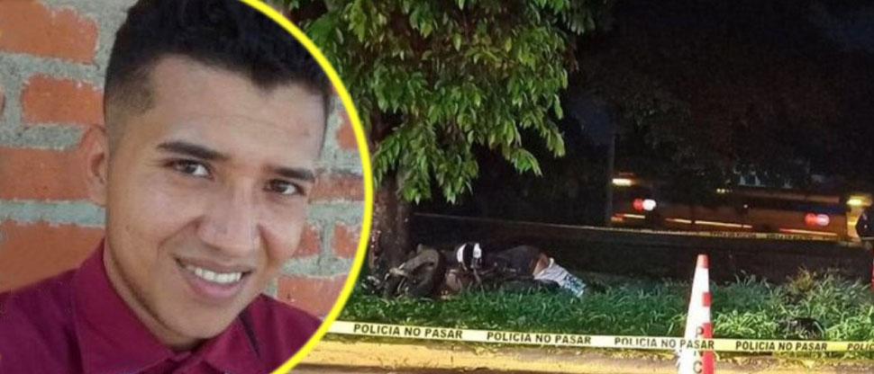 Él era César, motociclista que falleció al accidentarse cuando se dirigía hacia su trabajo