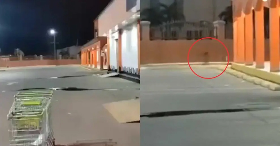 Captan supuesto duende en una zona comercial de Honduras