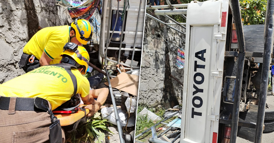 Microbusero provoca fuerte accidente en carretera Troncal del Norte