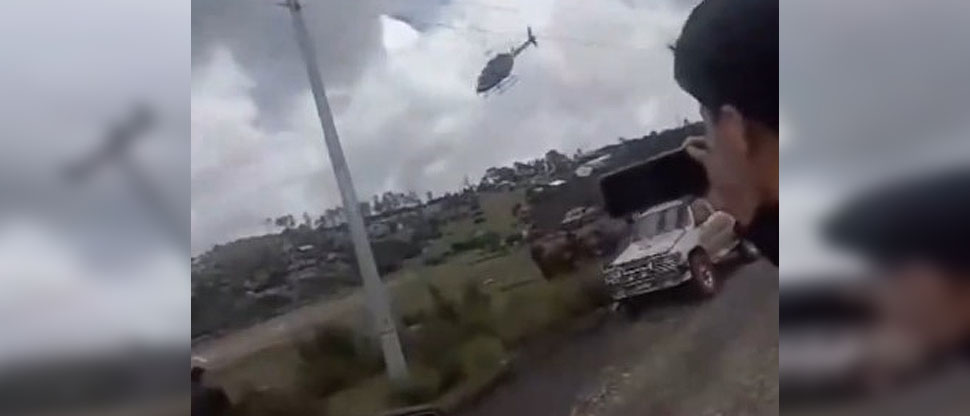 GUATEMALA: momento cuando se estrella helicóptero en el que viajaban funcionarios del sector eléctrico