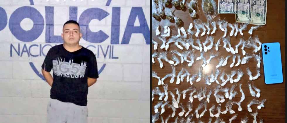 Joven de 22 años es capturado con decenas de porciones de droga en Mejicanos