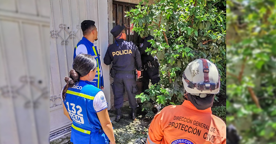 Auxilian a persona que quedó atrapada en su vivienda tras la caída de un árbol