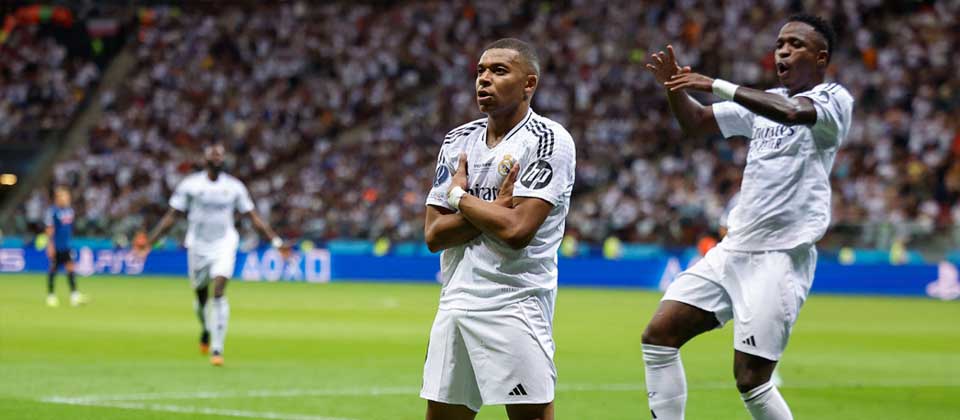 Mbappé gana su primer título con el Real Madrid