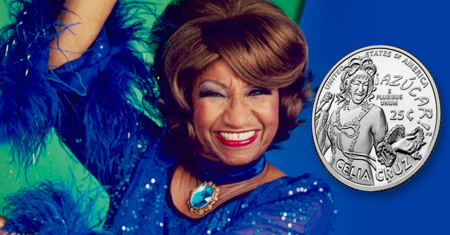Celia Cruz es inmortalizada en moneda de 25 centavos de dólar, ya en circulación