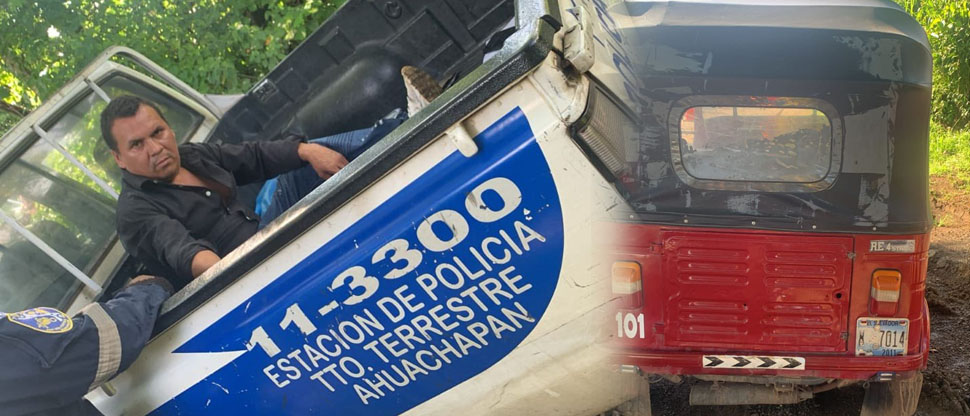 Capturan a conductor borracho que transportaba a su familia en mototaxi