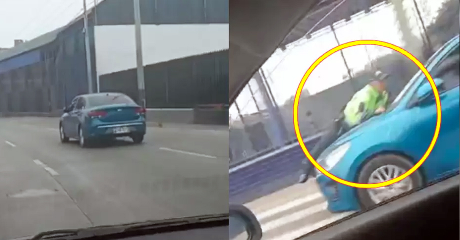 PERÚ: Policía es arrastrado por conductor que quiso evadir un control vehicular