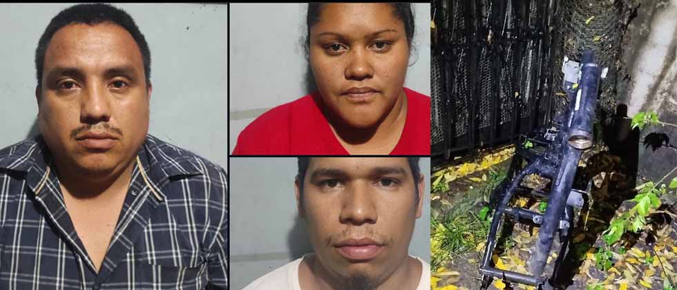 Sorpenden a sujetos con piezas de vehículos y motocicletas con reporte de robo y hurto