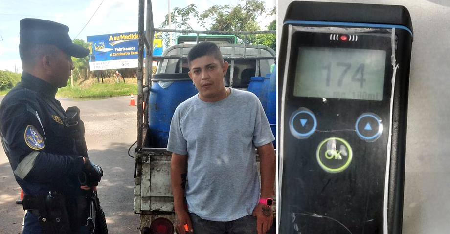 Sacan de circulación a conductor que resultó con más de 170 miligramos de alcohol