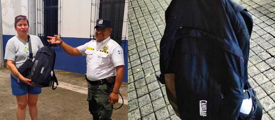 Turista logra recuperar bolsón y su dinero que extravió