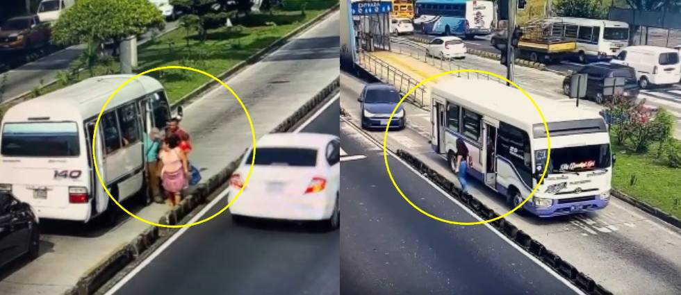 Sancionan a motoristas que arriesgaron vida de pasajeros al bajarlos en plena calle