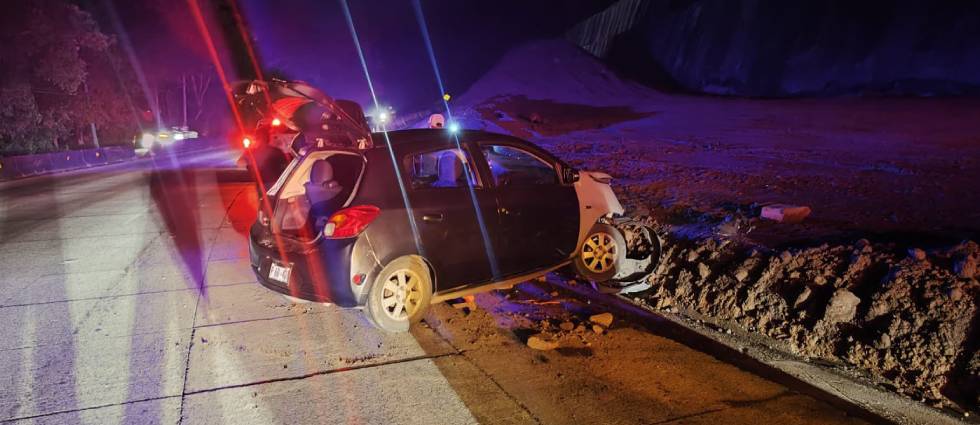 Conductor se estrella en las cercanías del parque Los Chorros