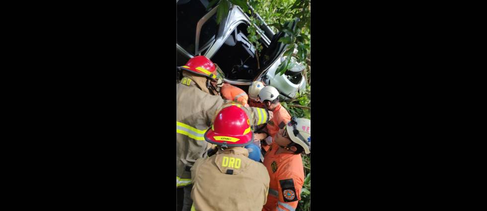 Grave accidente deja lesionados en San Vicente