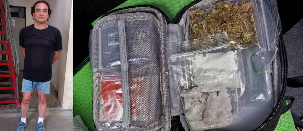 Antinarcóticos captura a sujeto tras hallarle en su auto abundante droga en Apopa