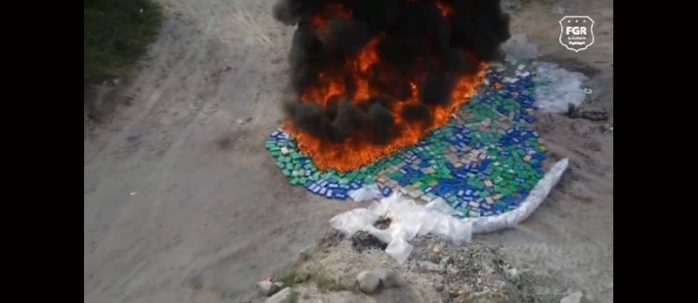 Destruyen más de 31 millones de dólares en cocaína