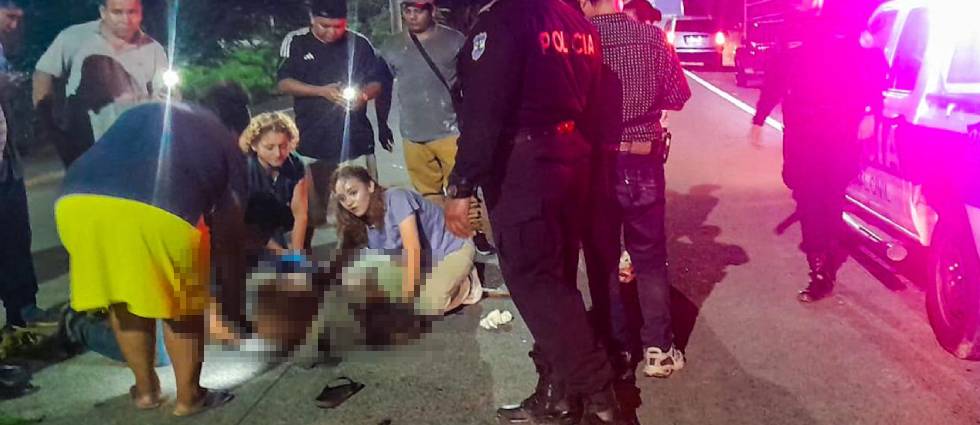 Arrollan a indigente sobre la autopista Comalapa