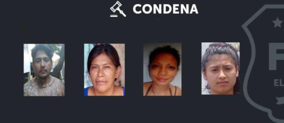 Tres mujeres y un hombre, del Barrio 18, condenados por extorsionar a una persona