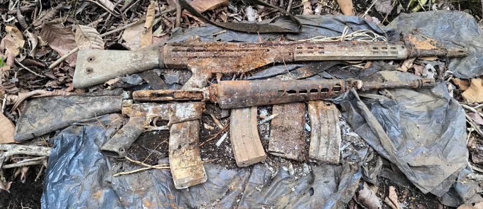 Denuncia ciudadana permite ubicar fusiles y munición en Santa Ana