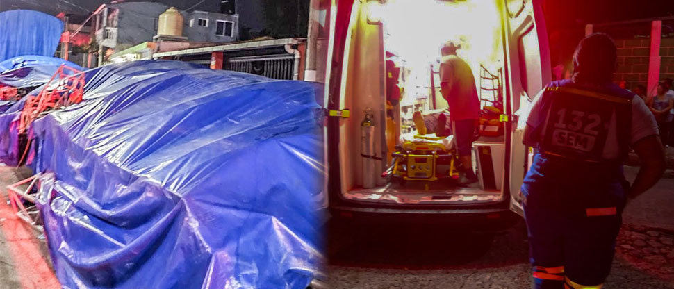 Varias personas resultan lesionadas tras colapso de estructura de una discomóvil