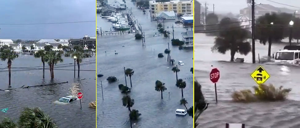 Torrenciales lluvias de este lunes dejan graves inundaciones en Carolina del Norte, Estados Unidos