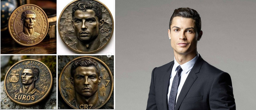 PORTUGAL: Cristiano Ronaldo tendrá su propia moneda y será del valor de 7 euros
