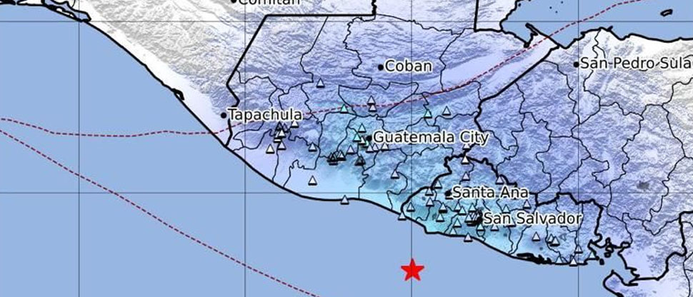 Sismo originado en la costa salvadoreña también generó alarma en Guatemala
