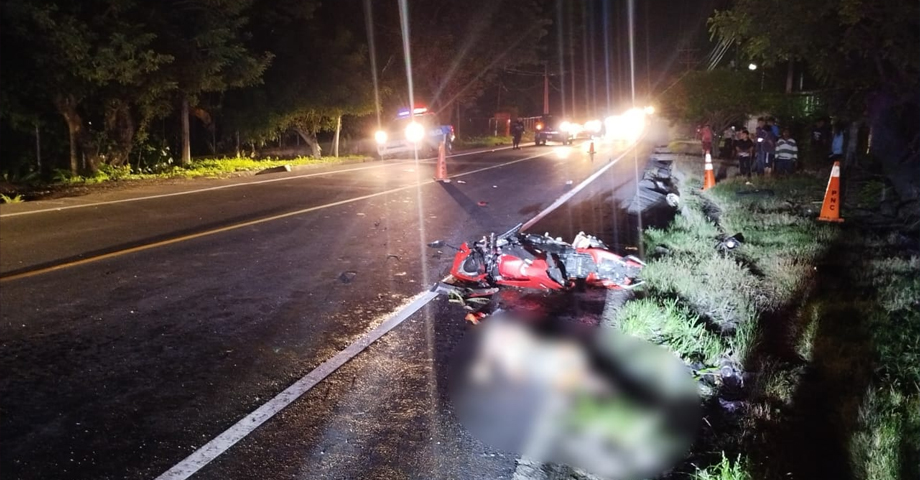 Una persona falleció y tres más resultaron lesionadas tras fuerte accidente en Morazán