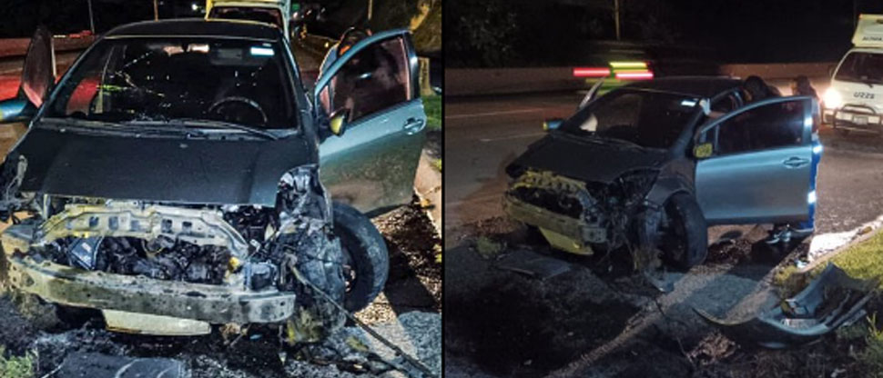 Conductora resulta lesionada tras accidentarse en bulevar Monseñor Romero