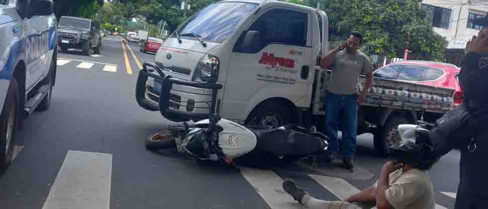 Reportan accidente en la 25 avenida norte