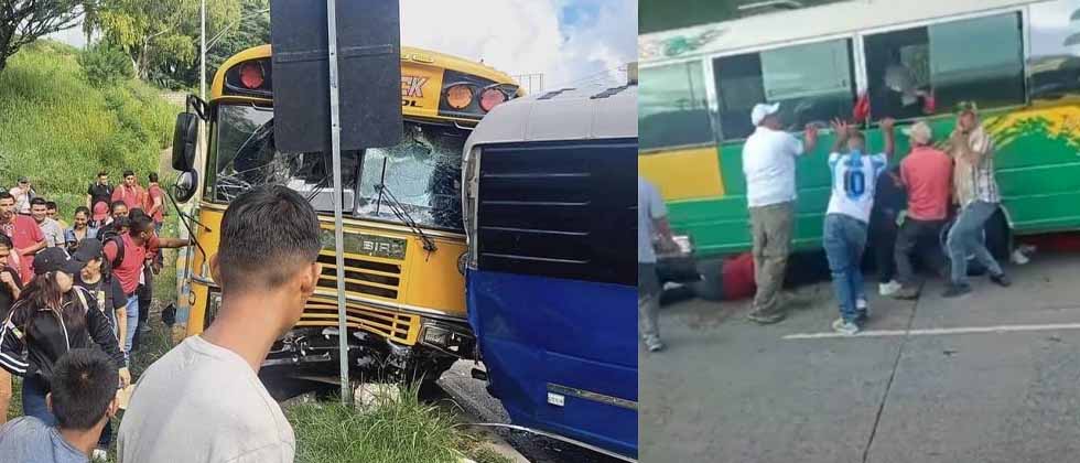 Honduras: Un muerto y varios heridos tras accidente de bus con simpatizantes