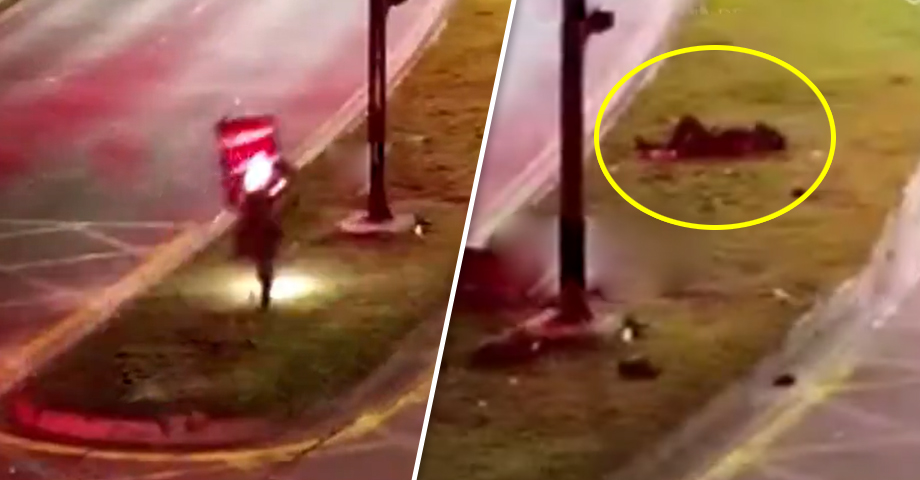 Motociclista pierde el control y se accidenta de gravedad en la Juan Pablo II