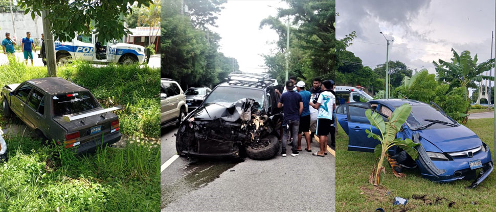 Solo esta tarde se han registrado tres accidentes de tránsito en diversos km de la Carretera a Comalapa