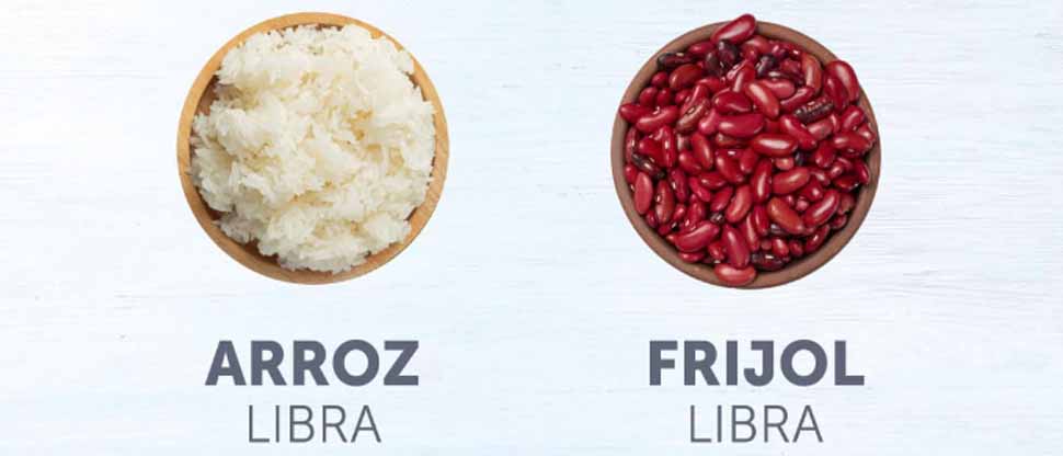 Baja el precio de la libra del arroz y el frijol en los AgroMercados