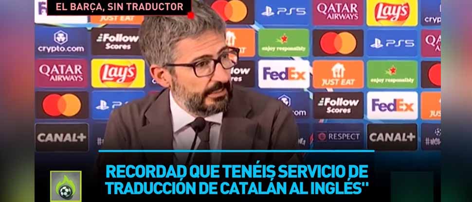 Barcelona pide a la UEFA que no se le pregunte en rueda de prensa en español