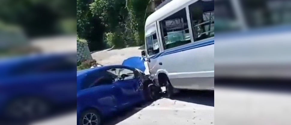 Conductor y microbusero provocan accidente en carretera Troncal del Norte