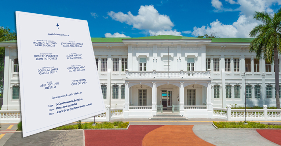 Anuncian Capilla Ardiente en Excasa Presidencial para honrar a héroes caídos en el cumplimiento del deber