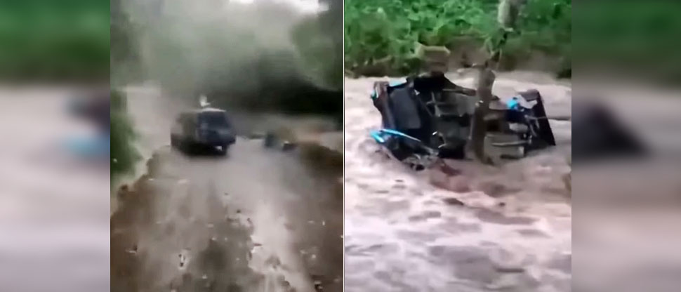 Intentar cruzar un río desbordado le costó la vida a un conductor en Guatemala