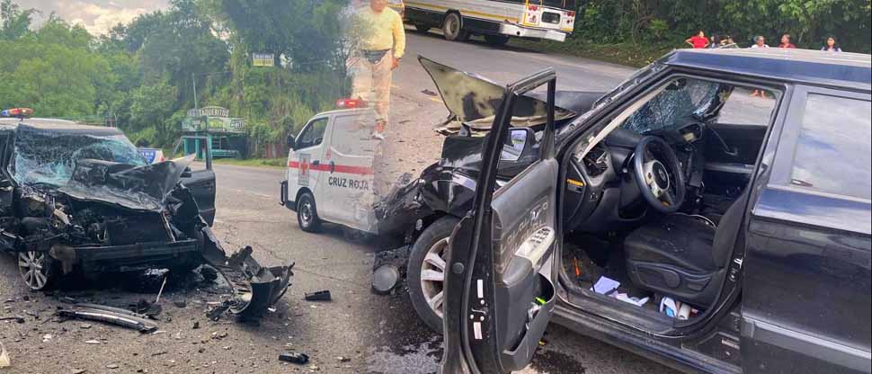 Aparatoso choque deja una persona lesionada en Cuscatlán