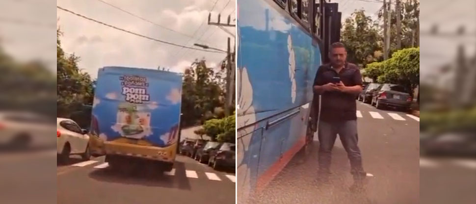 Denuncian a busero agresivo que daño vehículo de una conductora