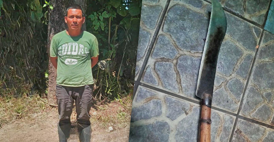 CAPTURADO: le tiró una cuma en la cara a otro hombre sin motivo aparente