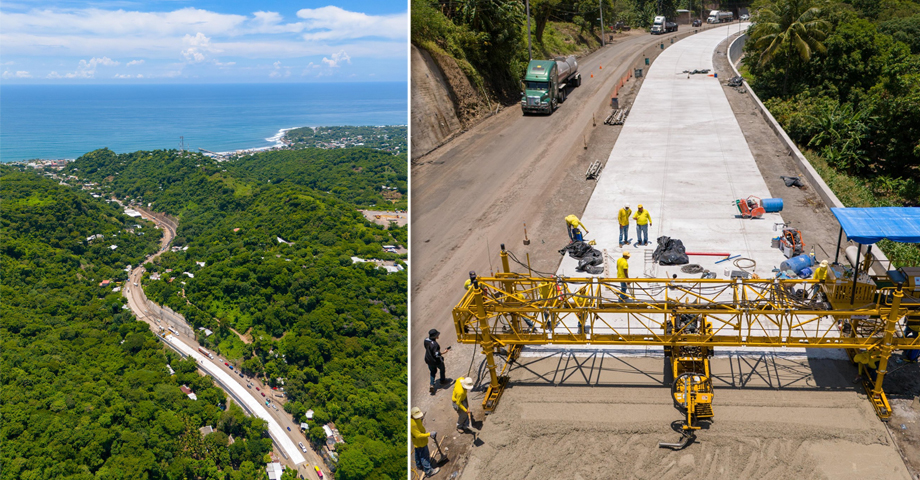 Amplían a cuatro carriles carretera Litoral en La Libertad